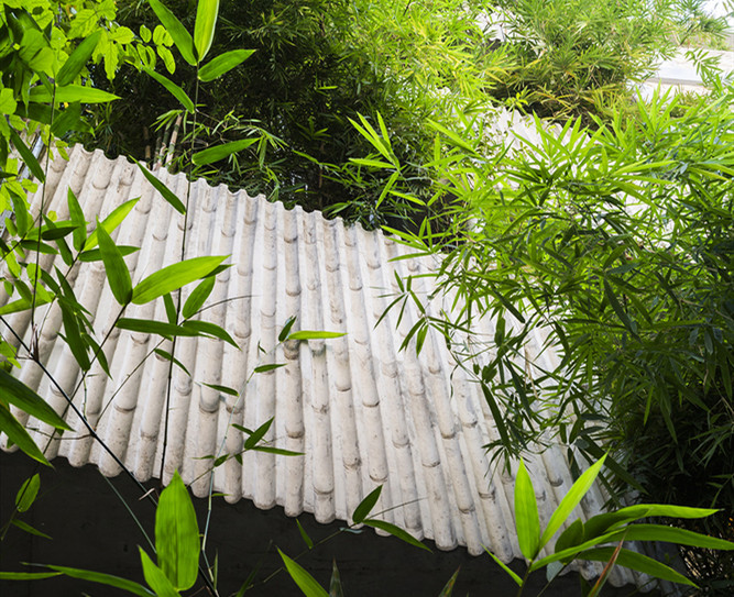 清水混凝土案例：以竹纹致敬自然